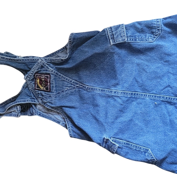 Disney Rare Vintage Kids Denim Overalls - Blue - Picture 9 of 11
